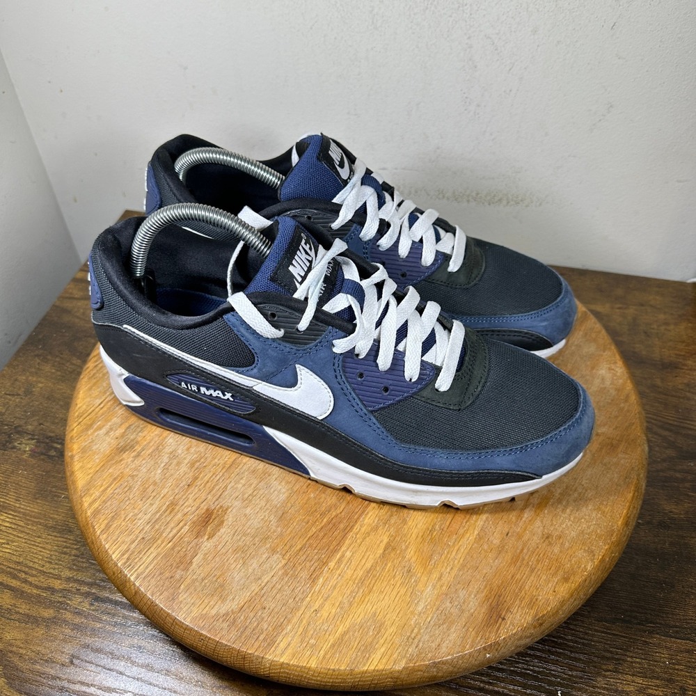 Nike Air Max 90 Midnight Navy Black Gum FB9658-400 Mens Size 10 Sneaker